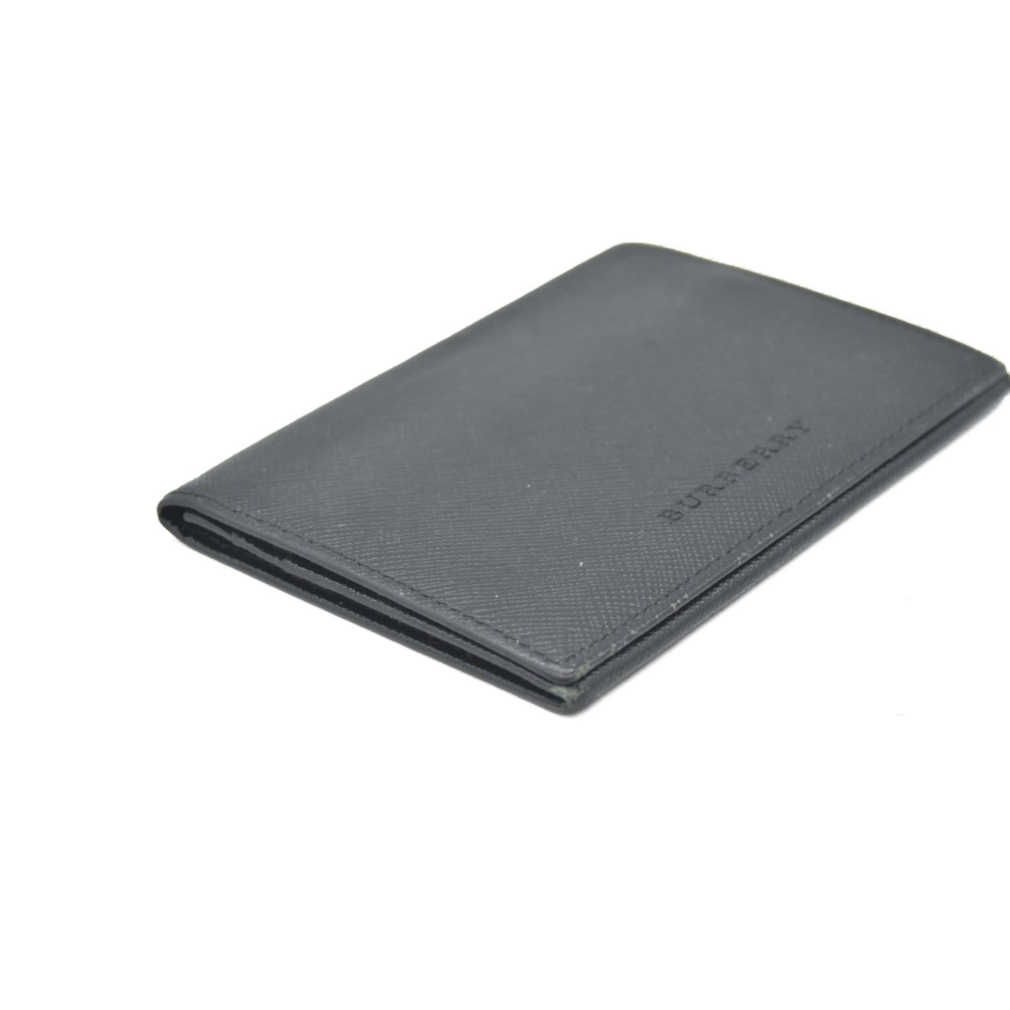 $415 Burberry Bi-Fold Wallet in Black Leather CONSIGNMENT