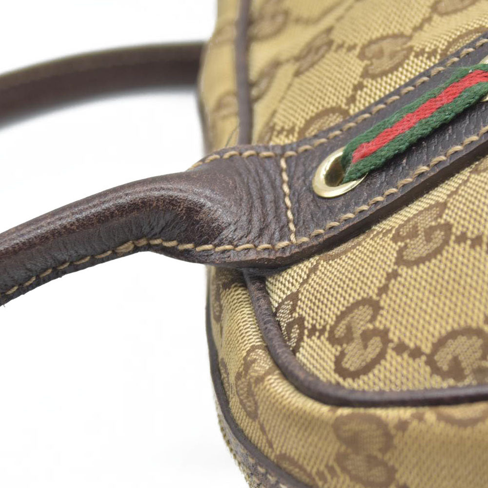 $890 Gucci GG Canvas Princy Boston Bag CONSIGNMENT