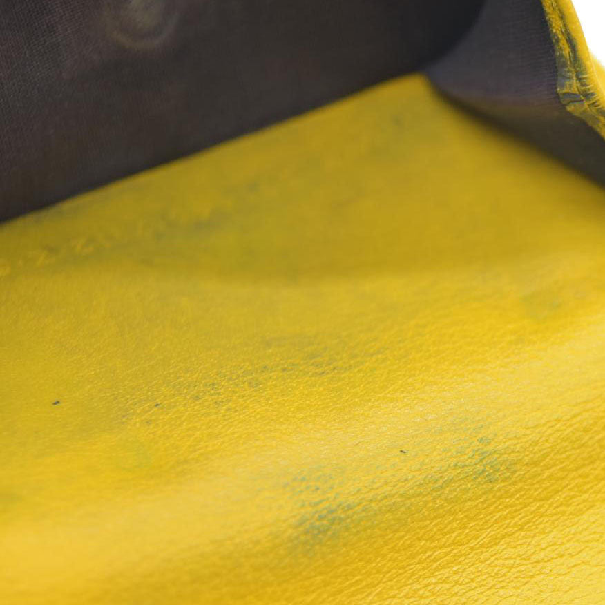 BALENCIAGA Everyday Mini Papier Leather Trifold Wallet Yellow