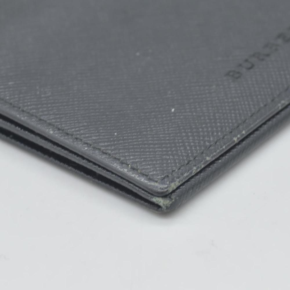 $415 Burberry Bi-Fold Wallet in Black Leather CONSIGNMENT