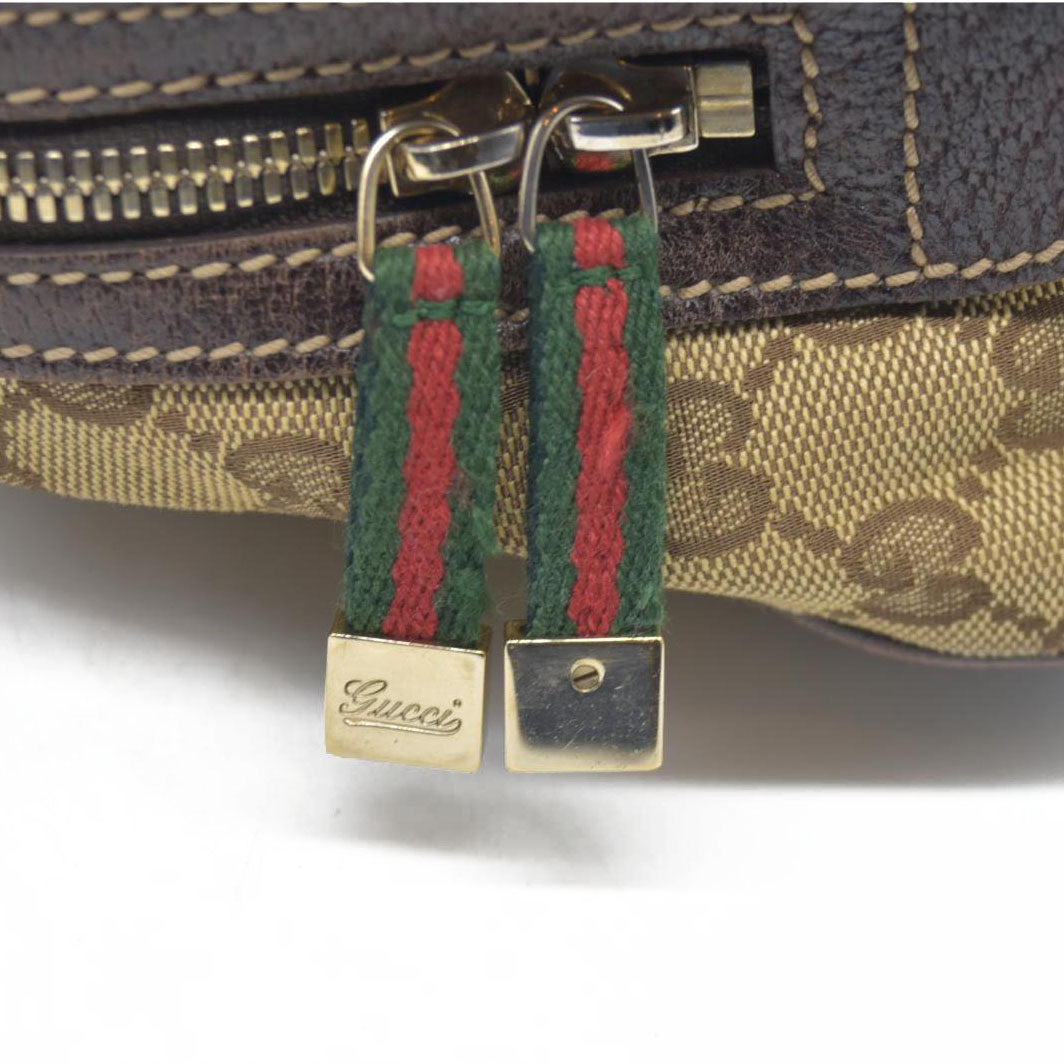 $890 Gucci GG Canvas Princy Boston Bag CONSIGNMENT