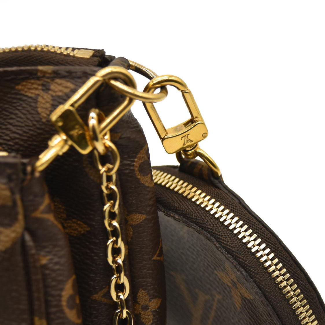 LOUIS VUITTON Monogram Multi Pochette Accessories Kaki MB2260