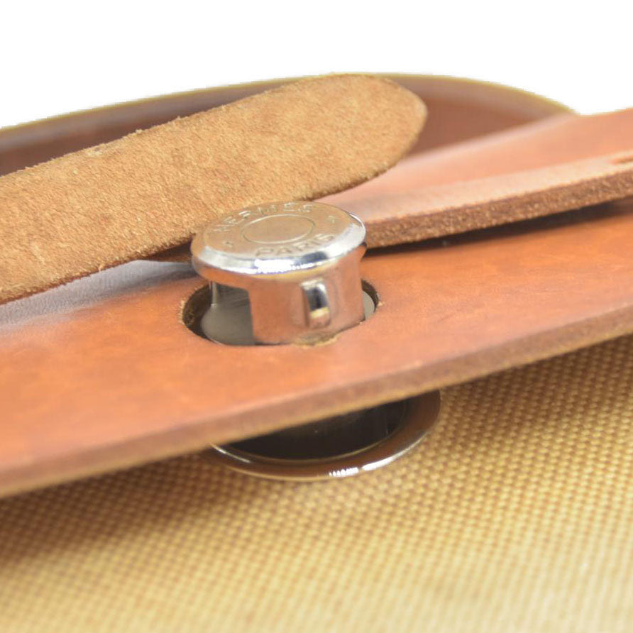 $2750 Hermes  Toile Herbag MM Natural