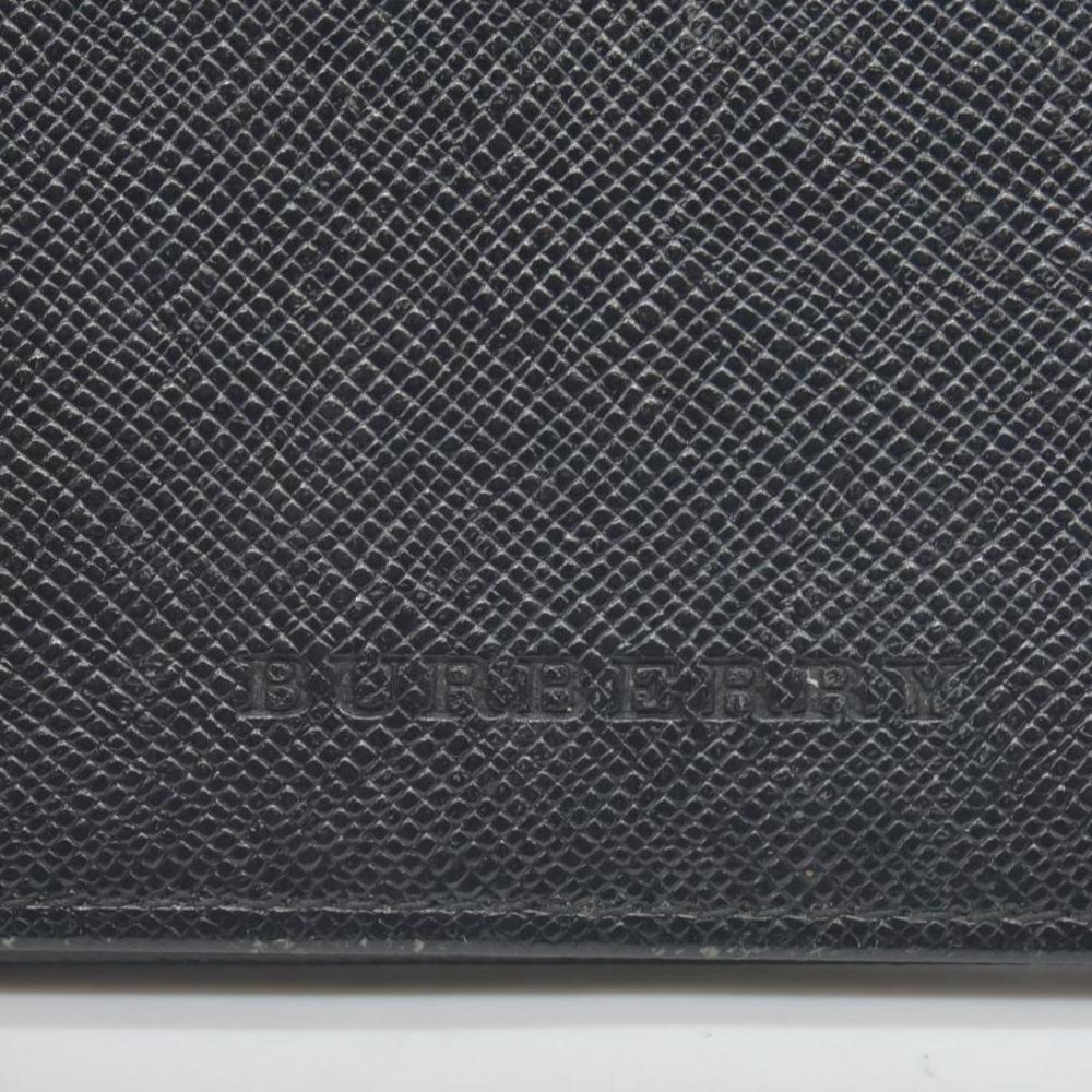 $415 Burberry Bi-Fold Wallet in Black Leather CONSIGNMENT