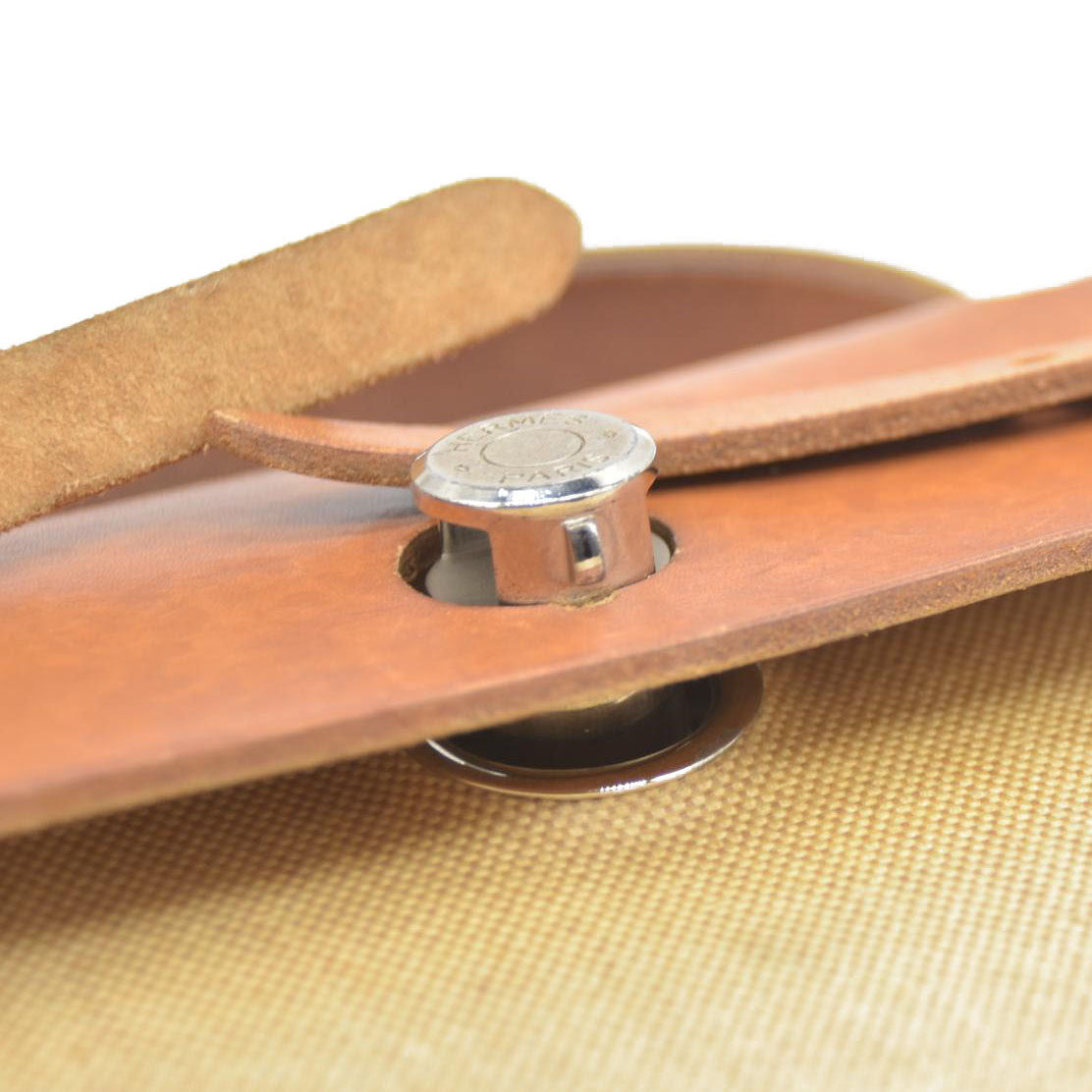 $2750 Hermes  Toile Herbag MM Natural