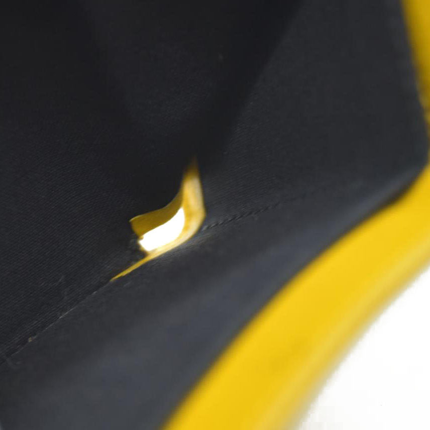 BALENCIAGA Everyday Mini Papier Leather Trifold Wallet Yellow