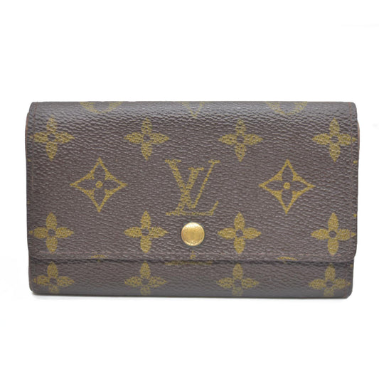 Louis Vuitton Monogram Porte Monnaie Zip Bifold Wallet Brown CA1906