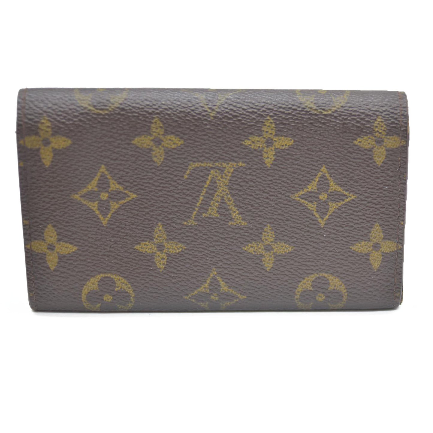 Louis Vuitton Monogram Porte Monnaie Zip Bifold Wallet Brown CA1906