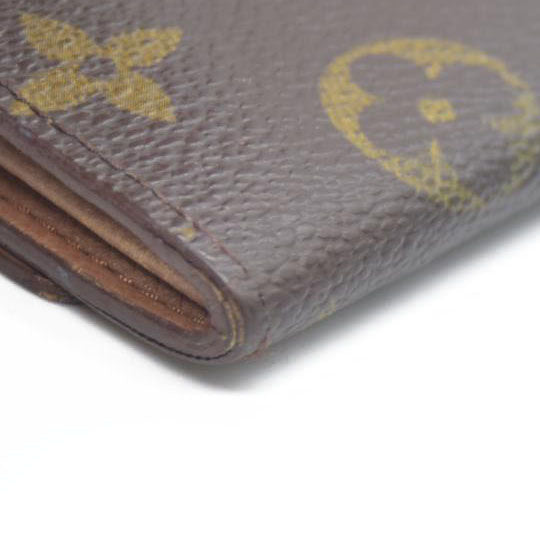 Louis Vuitton Monogram Porte Monnaie Zip Bifold Wallet Brown CA1906