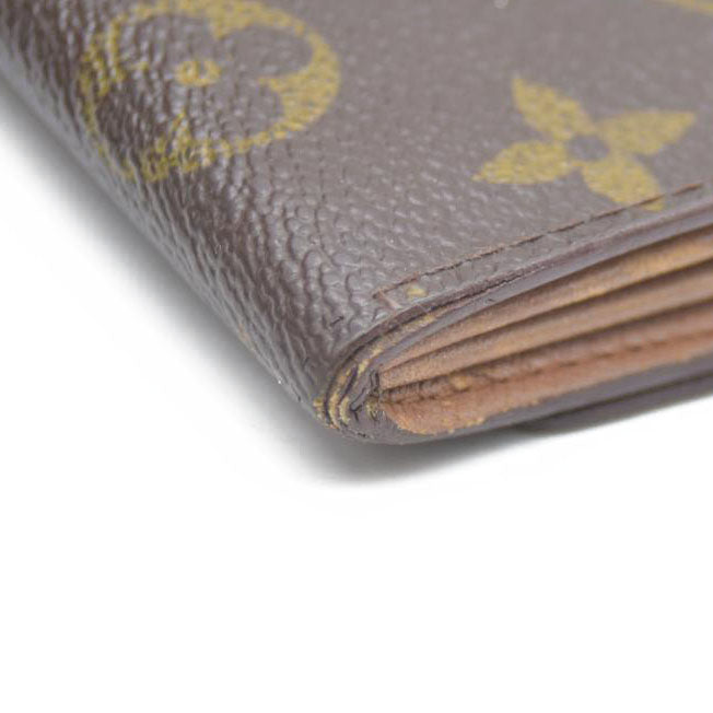 Louis Vuitton Monogram Porte Monnaie Zip Bifold Wallet Brown CA1906