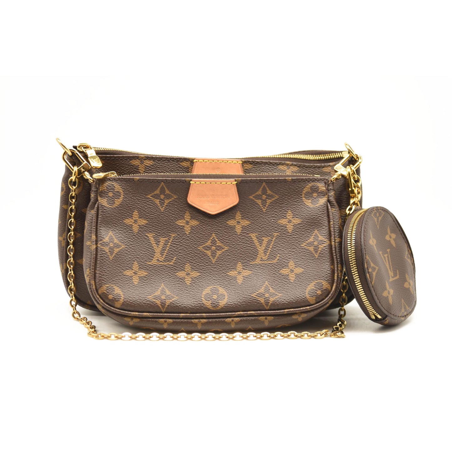 LOUIS VUITTON Monogram Multi Pochette Accessories Rose Clair