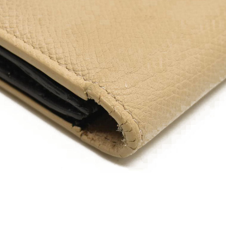 Celine  Grained Calfskin Large Multifunction Strap Wallet Black