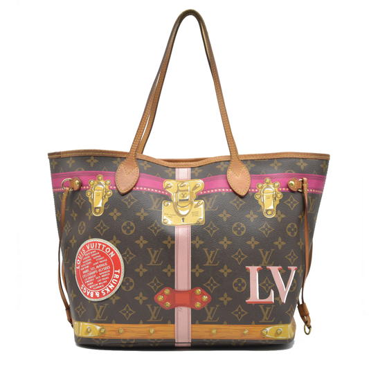 AUCTION $2170 Louis Vuitton  Monogram Summer Trunks Neo Neverfull MM