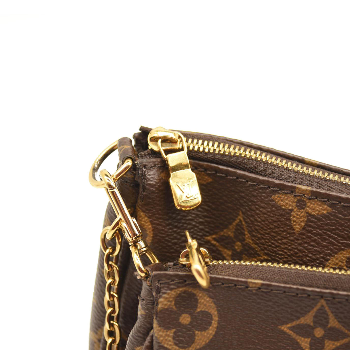 LOUIS VUITTON Monogram Multi Pochette Accessories Rose Clair