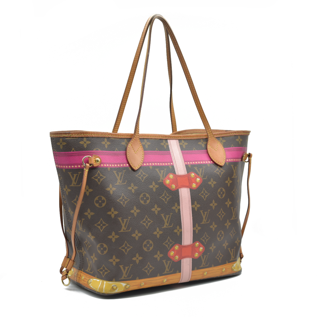 AUCTION $2170 Louis Vuitton  Monogram Summer Trunks Neo Neverfull MM