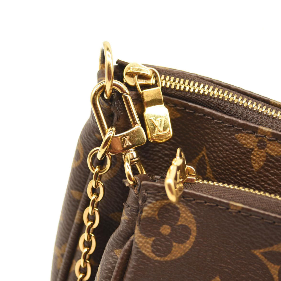 LOUIS VUITTON Monogram Multi Pochette Accessories Rose Clair