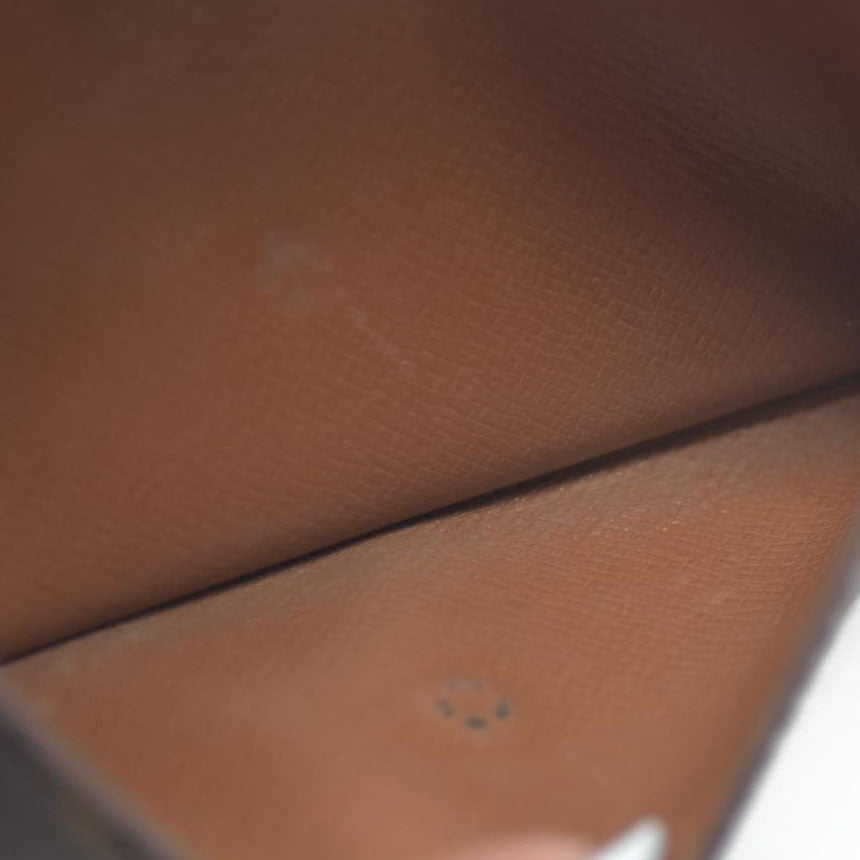 Louis Vuitton Monogram Porte Monnaie Zip Bifold Wallet Brown CA1906