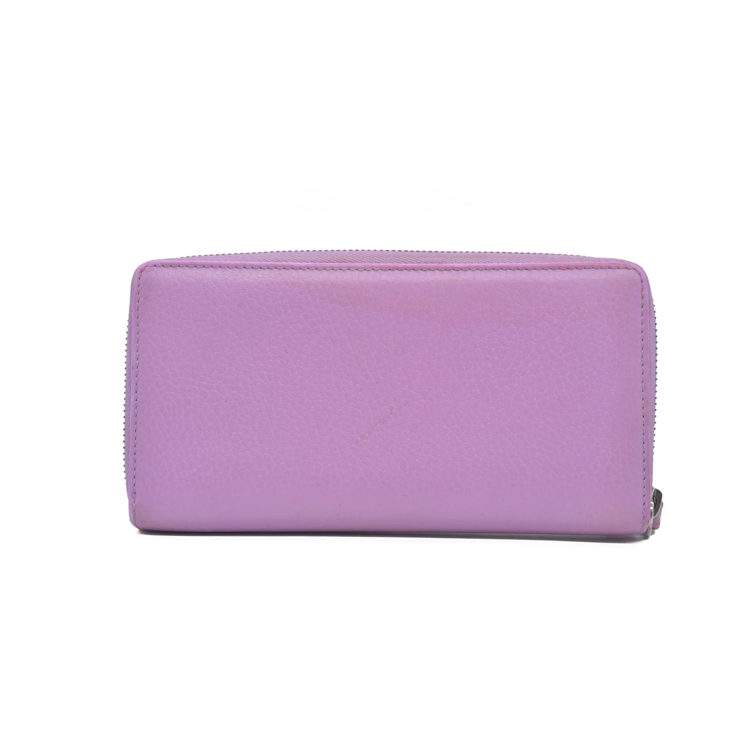 $660 Gucci Marmont Double G Marmont Zip Around Wallet Purple CONSIGNMENT
