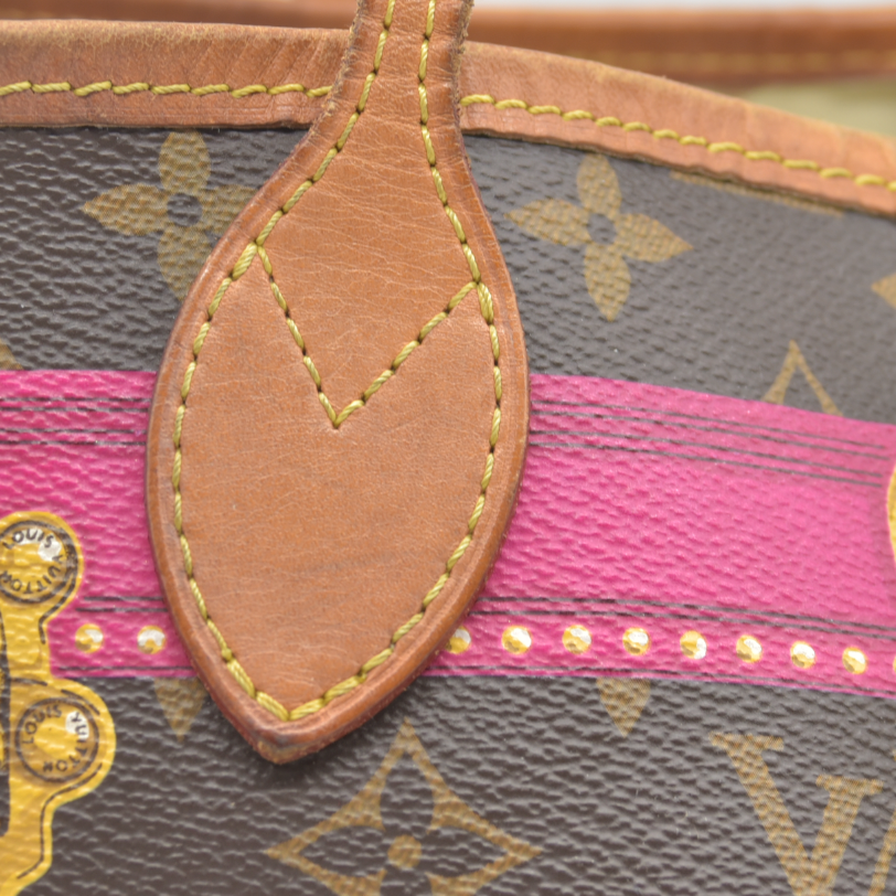 AUCTION $2170 Louis Vuitton  Monogram Summer Trunks Neo Neverfull MM