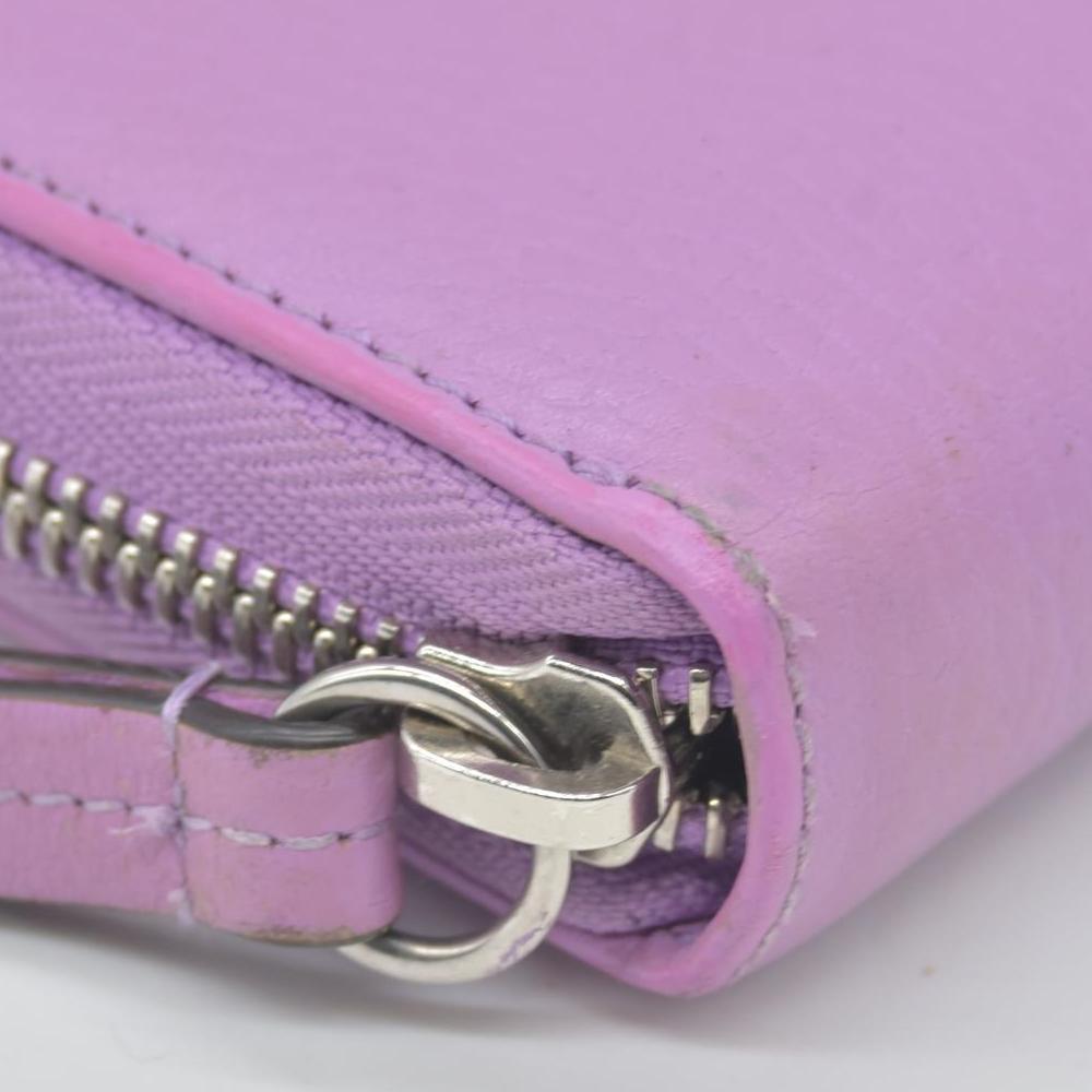$660 Gucci Marmont Double G Marmont Zip Around Wallet Purple CONSIGNMENT