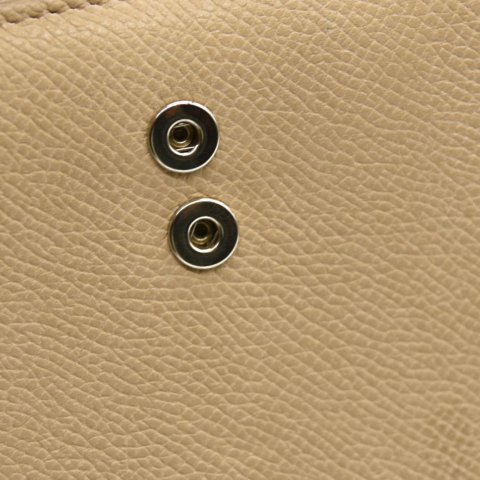 Celine  Grained Calfskin Large Multifunction Strap Wallet Black