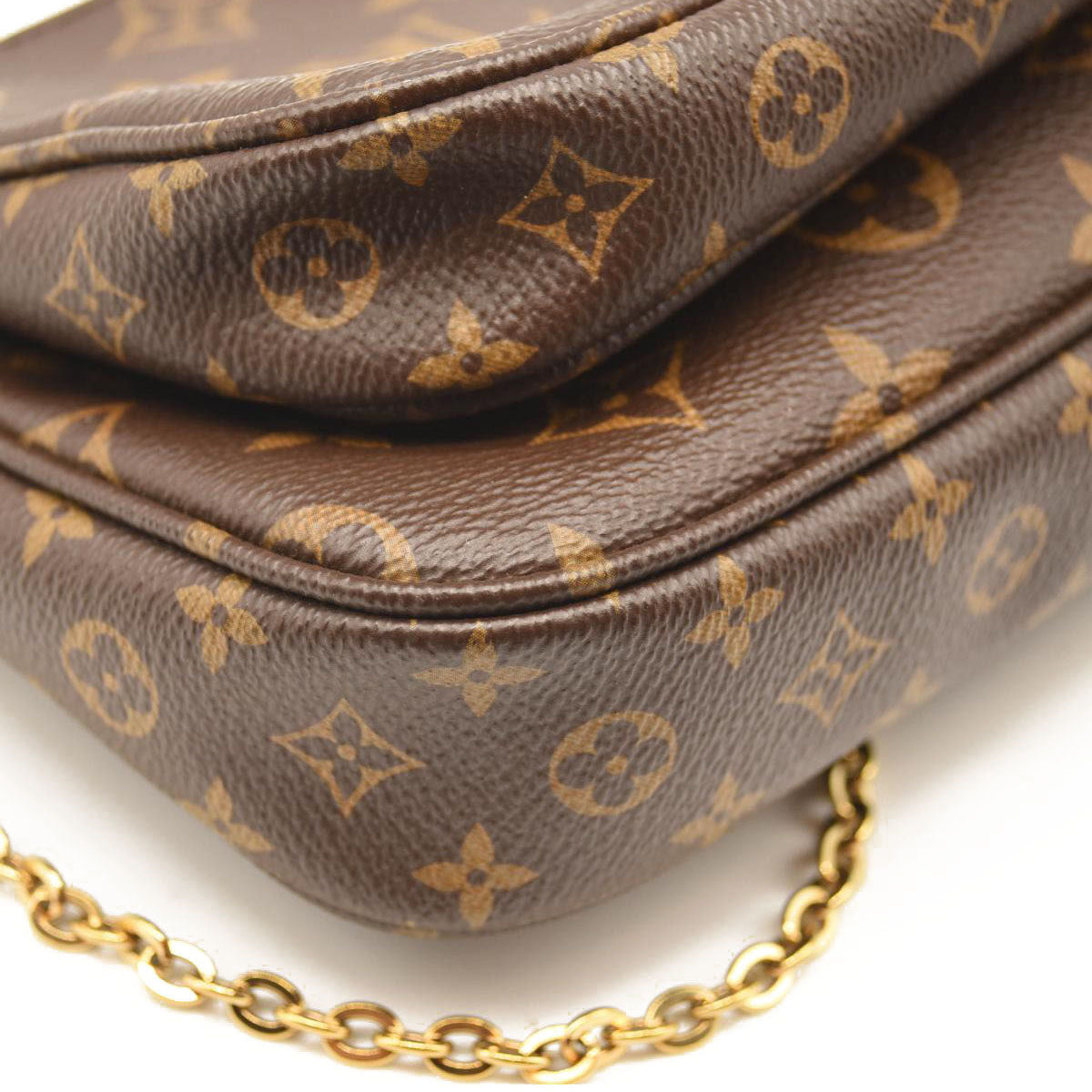 LOUIS VUITTON Monogram Multi Pochette Accessories Rose Clair