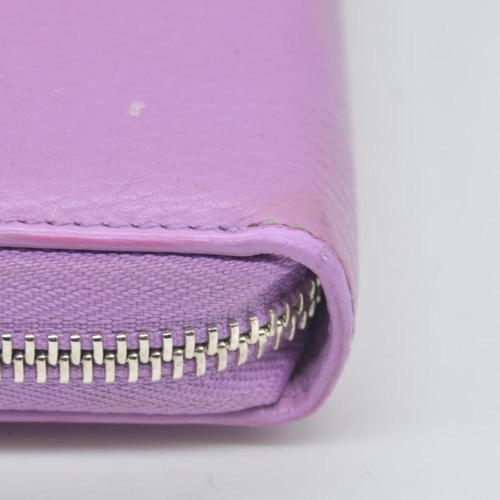$660 Gucci Marmont Double G Marmont Zip Around Wallet Purple CONSIGNMENT