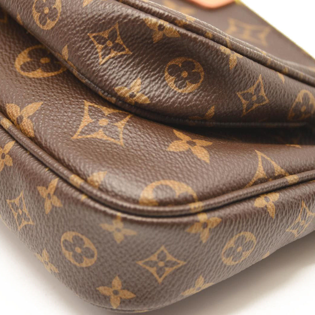 LOUIS VUITTON Monogram Multi Pochette Accessories Rose Clair