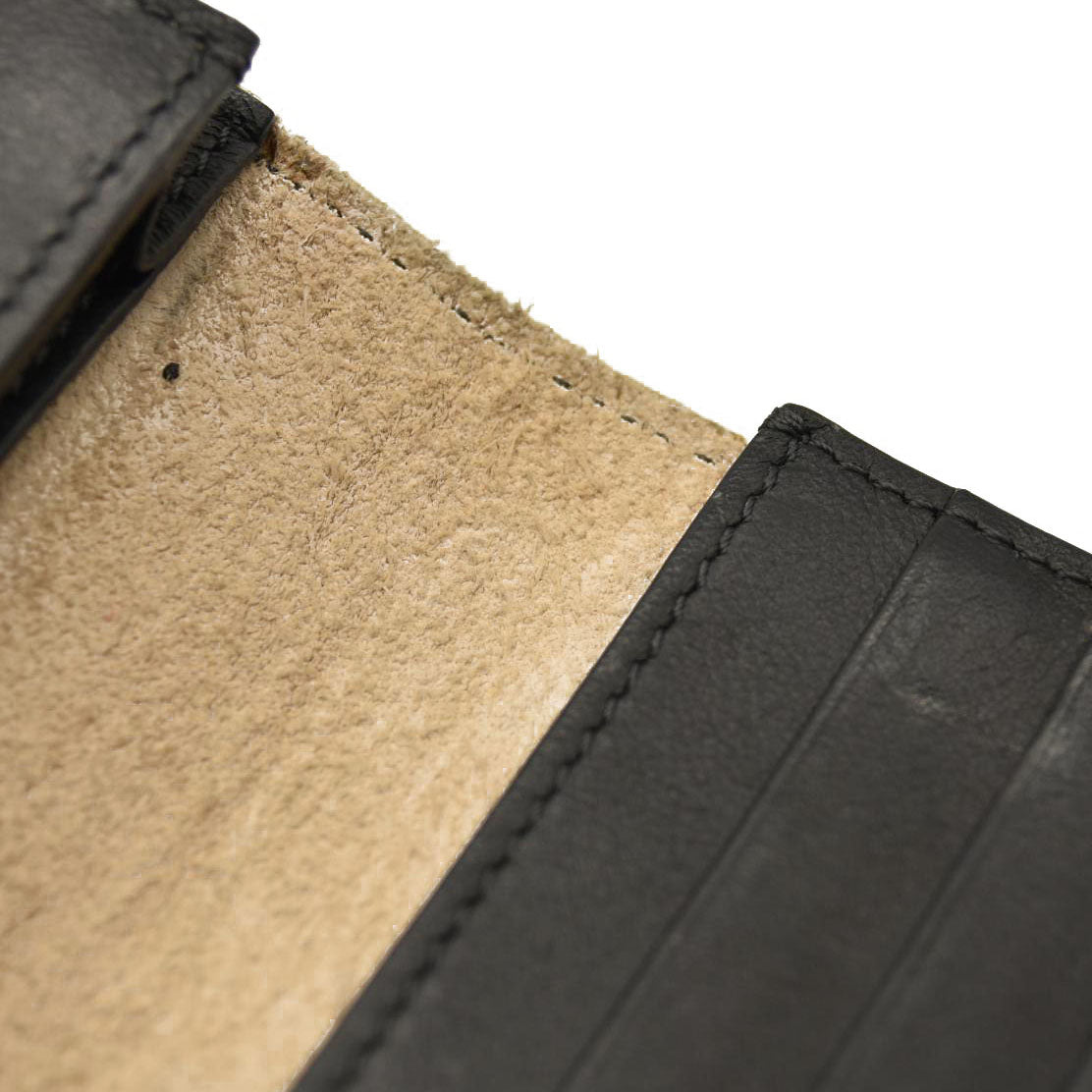 Celine  Grained Calfskin Large Multifunction Strap Wallet Black