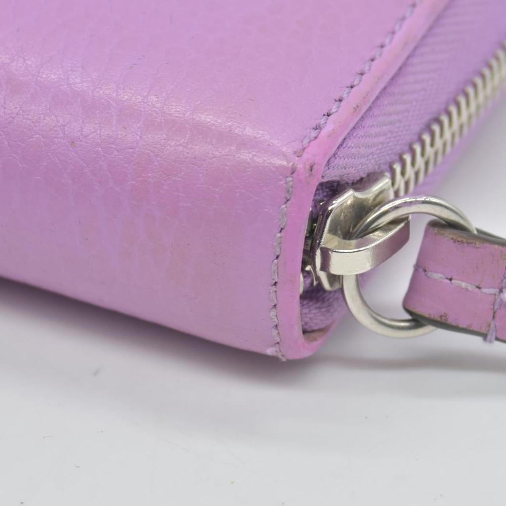$660 Gucci Marmont Double G Marmont Zip Around Wallet Purple CONSIGNMENT