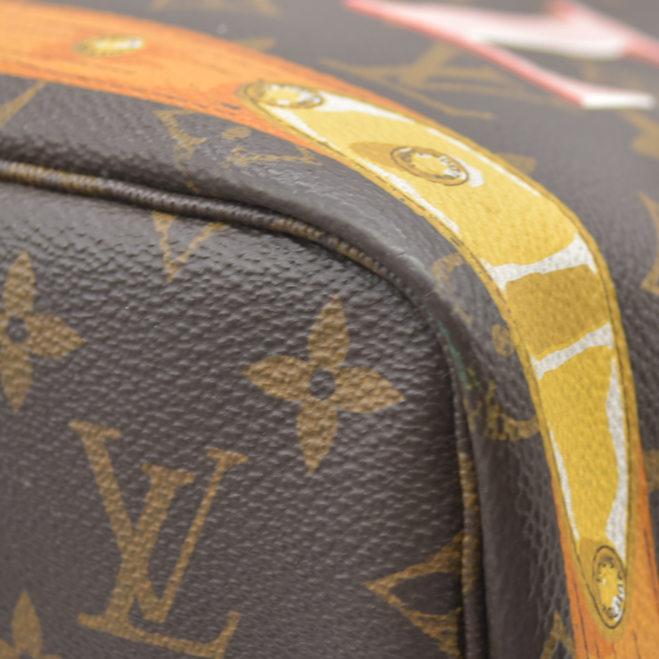 AUCTION $2170 Louis Vuitton  Monogram Summer Trunks Neo Neverfull MM