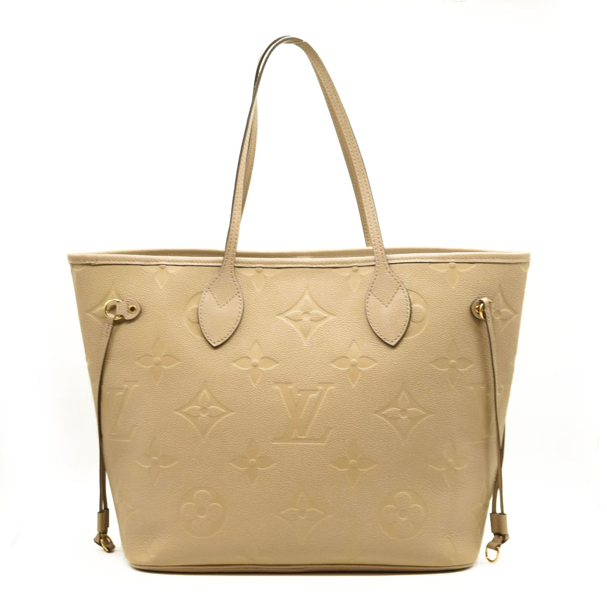 LOUIS VUITTON Empreinte Monogram Giant Neverfull MM Tourterelle