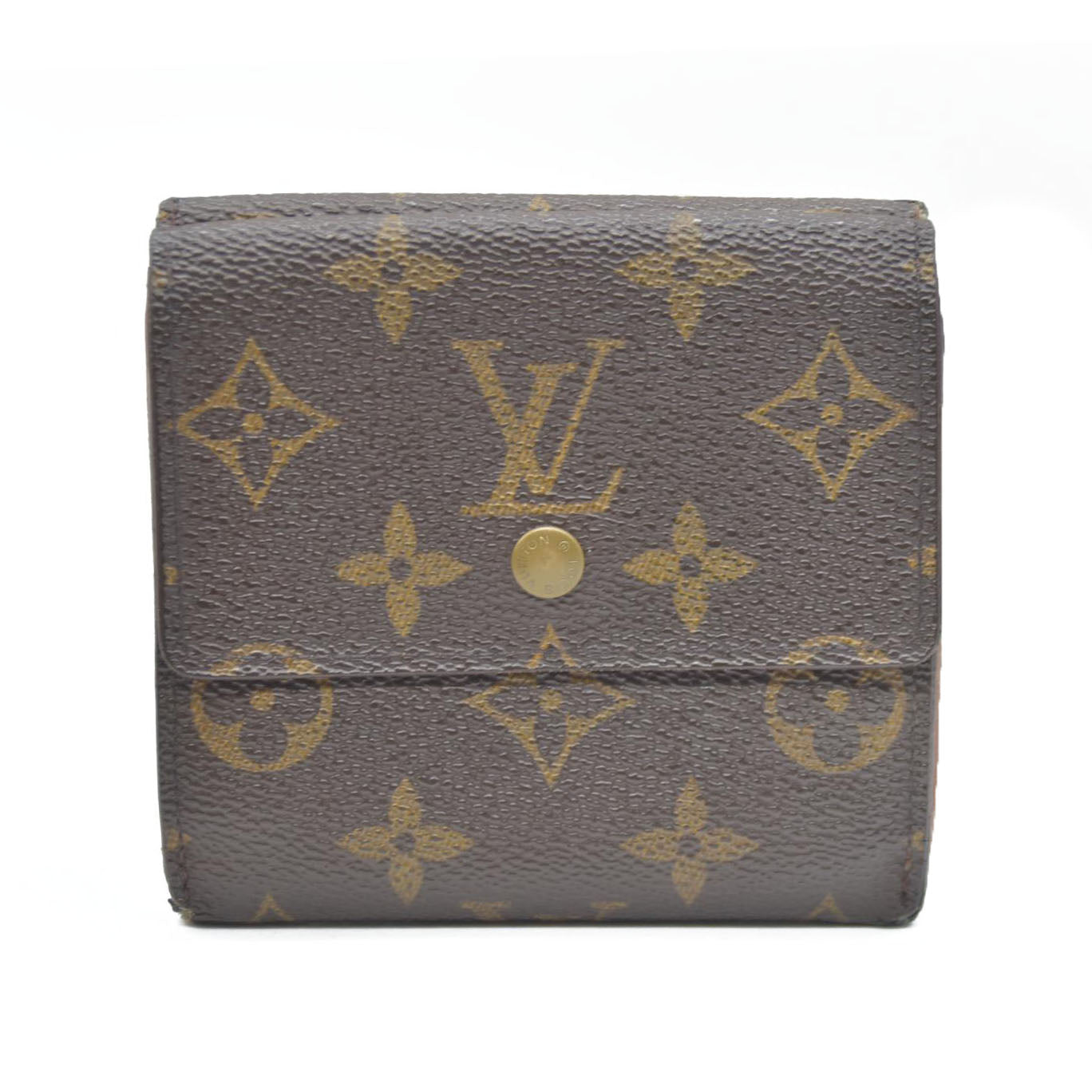 Louis Vuitton Monogram Portefeiulle Elise Trifold Wallet Brown SP0918