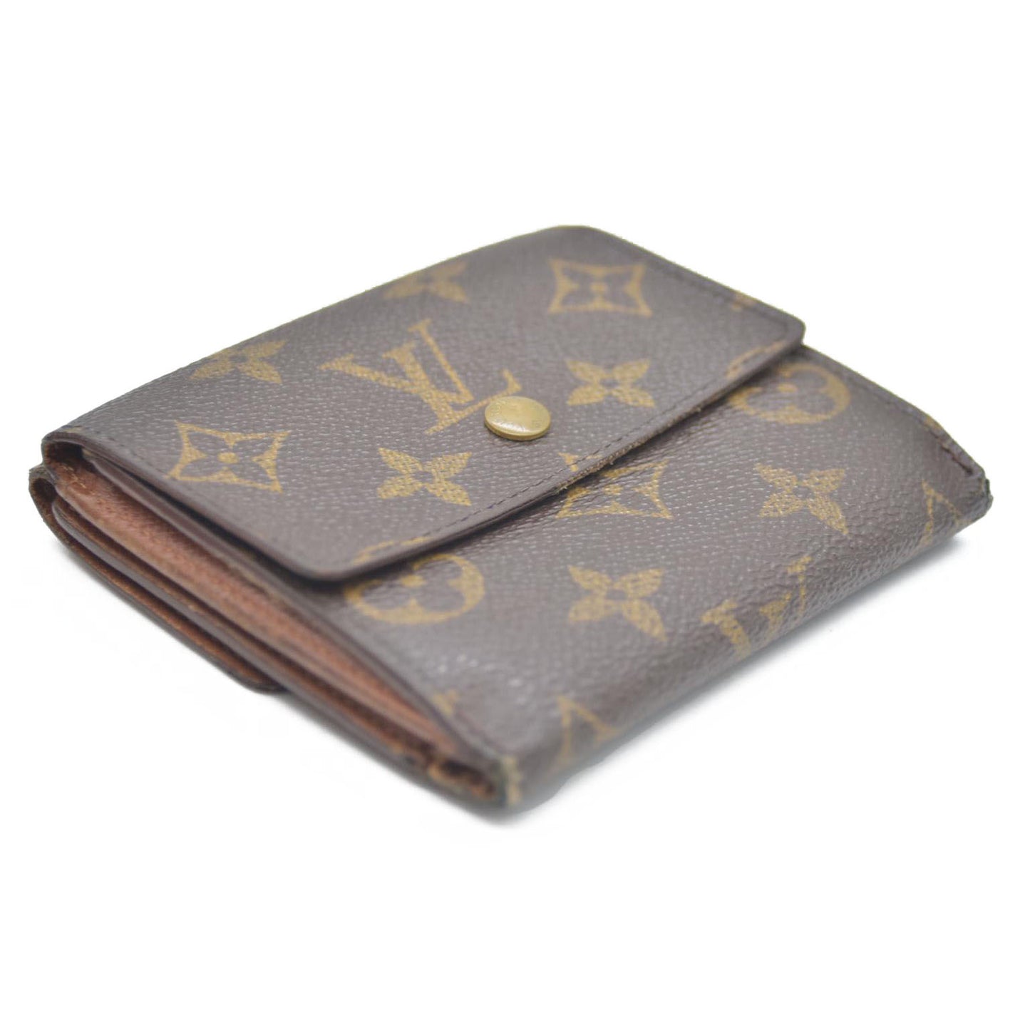 Louis Vuitton Monogram Portefeiulle Elise Trifold Wallet Brown SP0918