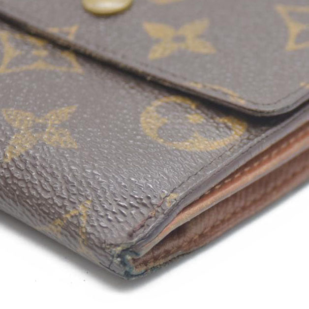 Louis Vuitton Monogram Portefeiulle Elise Trifold Wallet Brown SP0918