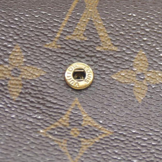 Louis Vuitton Monogram Portefeiulle Elise Trifold Wallet Brown SP0918