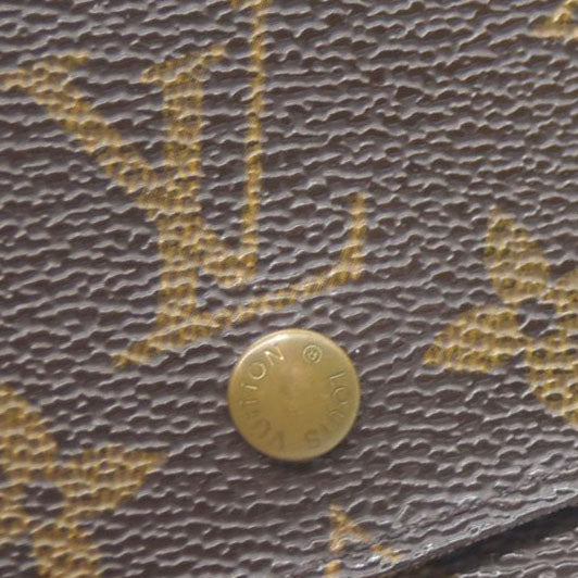 Louis Vuitton Monogram Portefeiulle Elise Trifold Wallet Brown SP0918