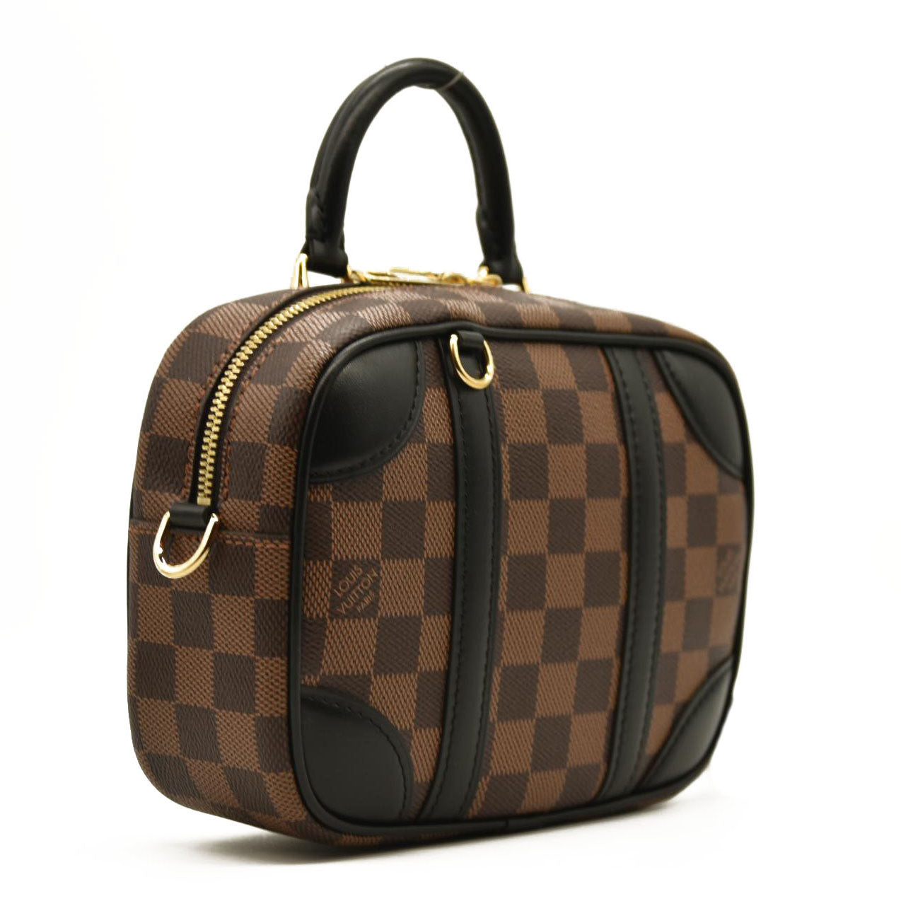LOUIS VUITTON Damier Ebene Valisette Souple BB Black