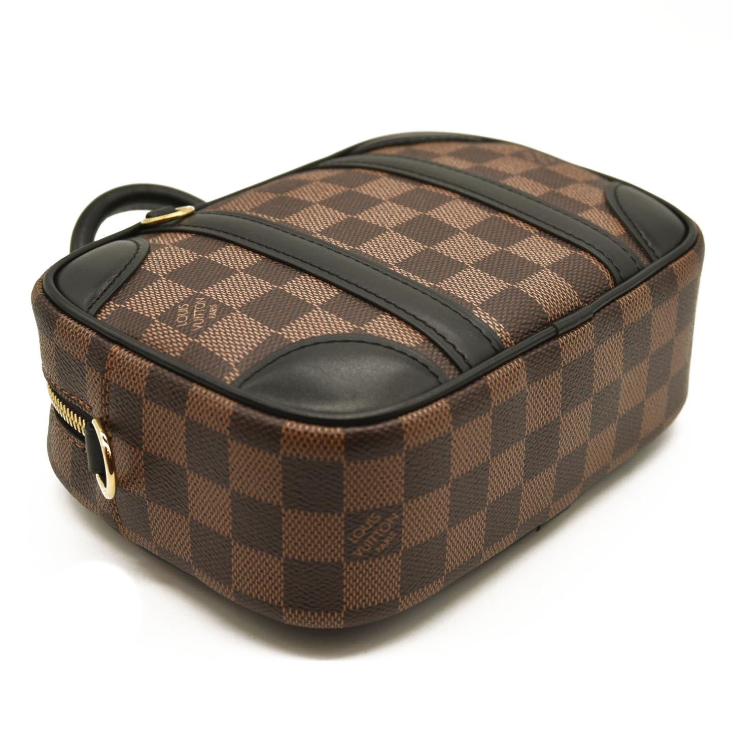 LOUIS VUITTON Damier Ebene Valisette Souple BB Black