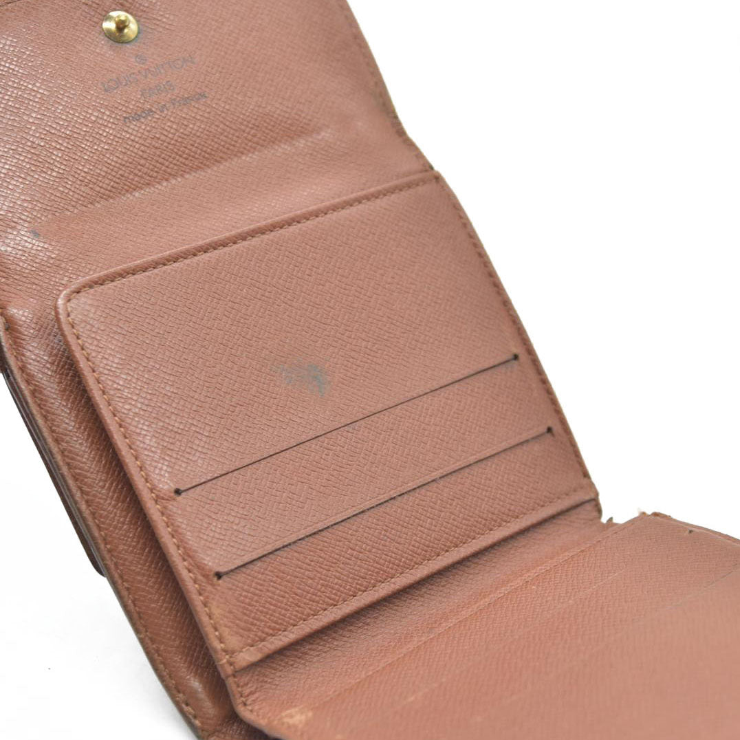 Louis Vuitton Monogram Portefeiulle Elise Trifold Wallet Brown SP0918