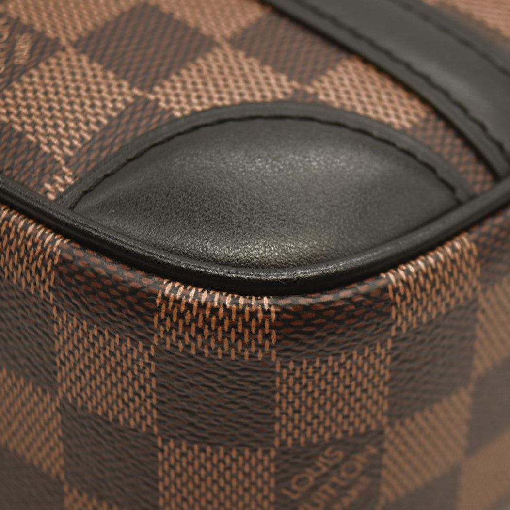 LOUIS VUITTON Damier Ebene Valisette Souple BB Black