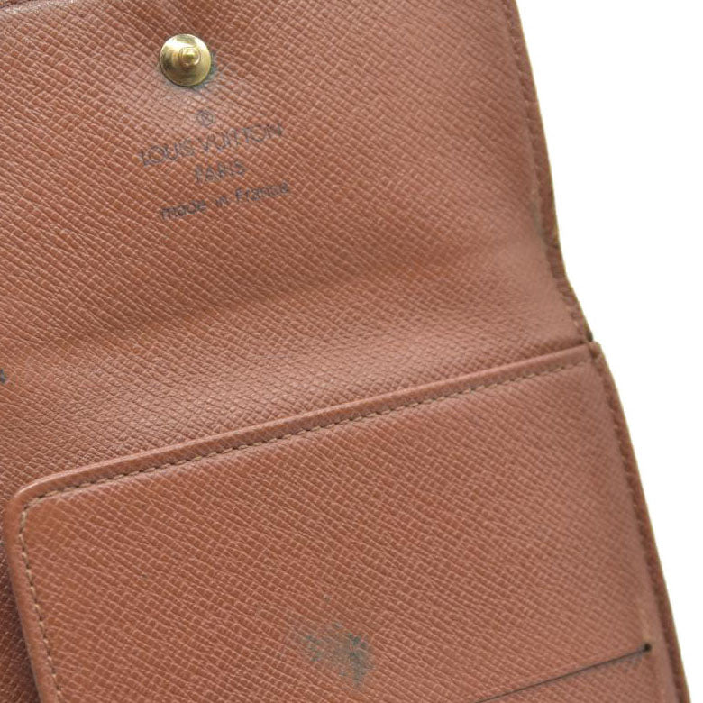 Louis Vuitton Monogram Portefeiulle Elise Trifold Wallet Brown SP0918
