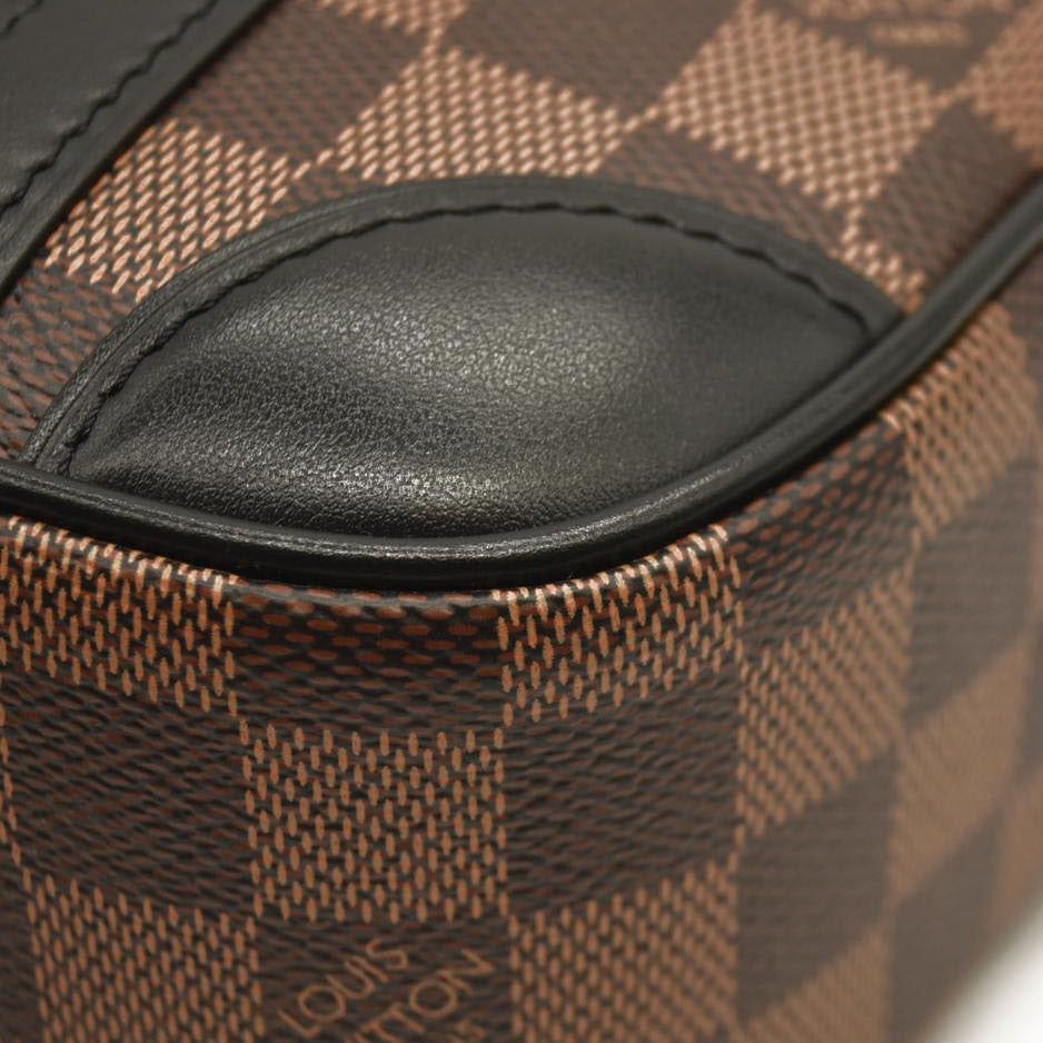 LOUIS VUITTON Damier Ebene Valisette Souple BB Black