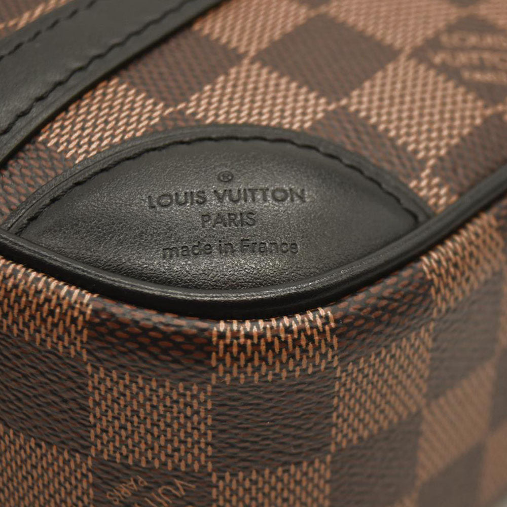 LOUIS VUITTON Damier Ebene Valisette Souple BB Black