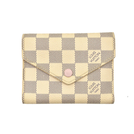 Louis Vuitton  Damier Azur Victorine Wallet Rose Ballerine FH5119
