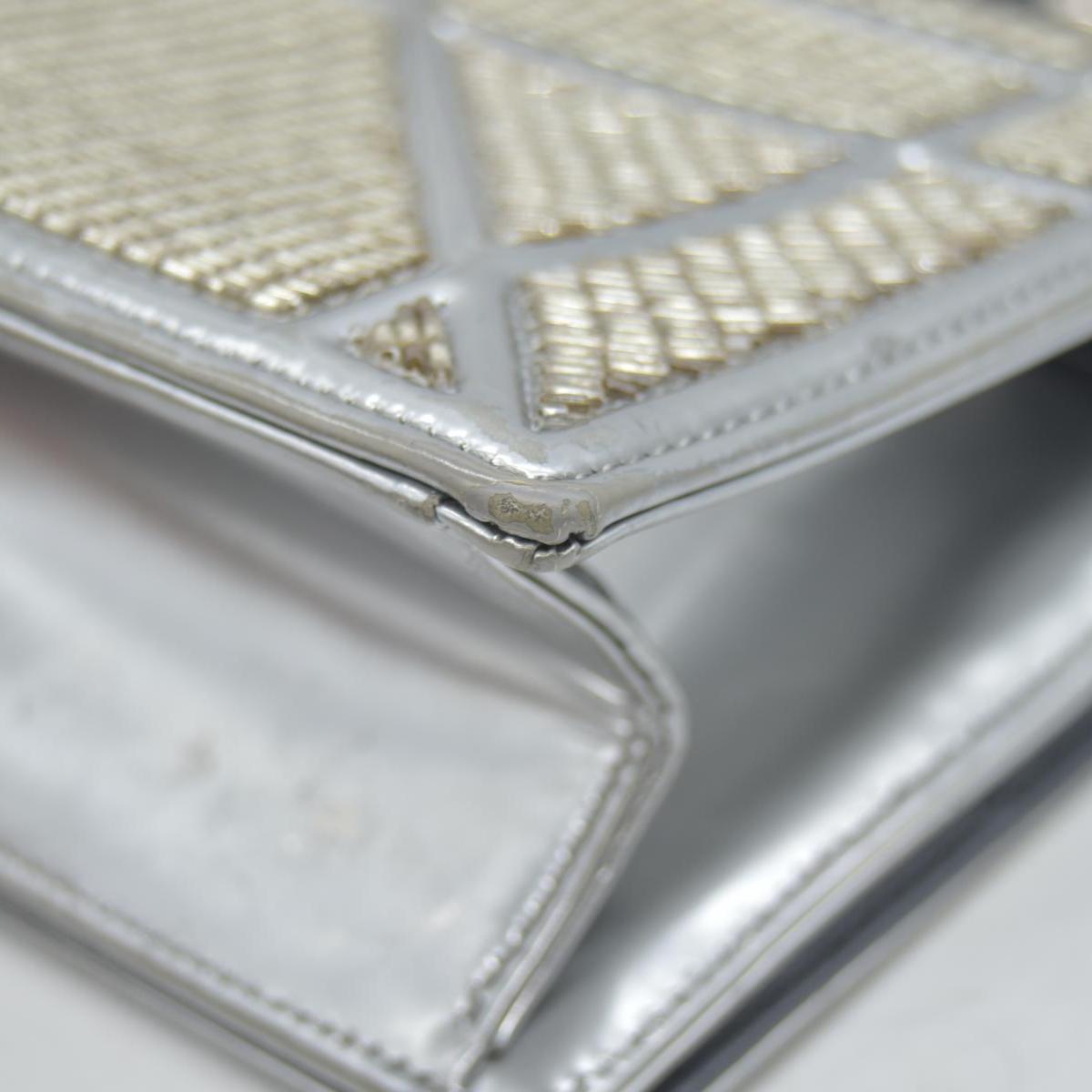 $3,400 CHRISTIAN DIOR Lambskin Cannage Medium Diorama