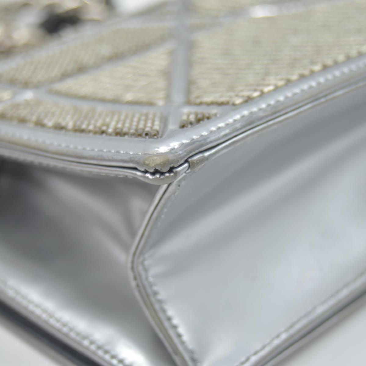 $3,400 CHRISTIAN DIOR Lambskin Cannage Medium Diorama