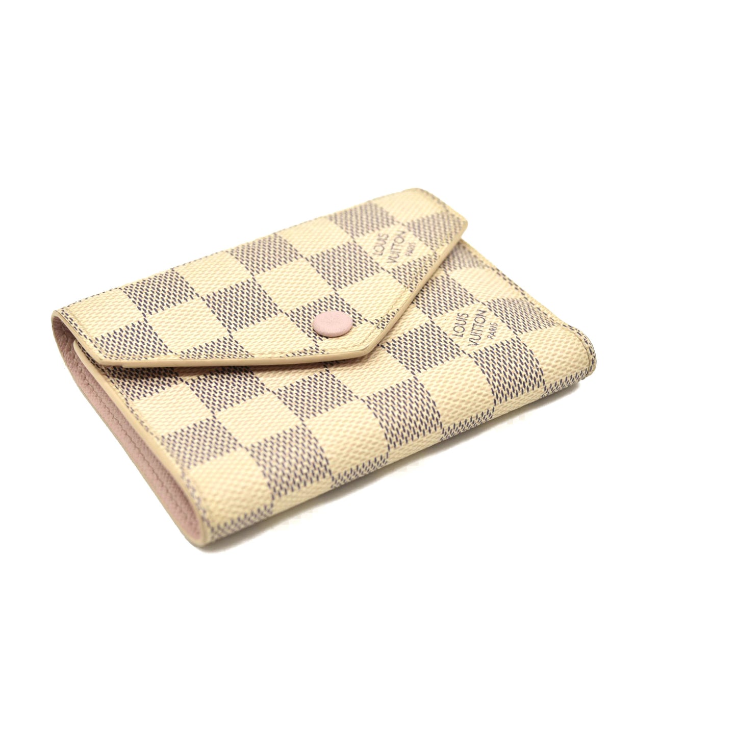 Louis Vuitton  Damier Azur Victorine Wallet Rose Ballerine FH5119