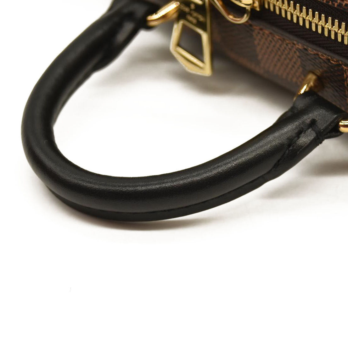 LOUIS VUITTON Damier Ebene Valisette Souple BB Black