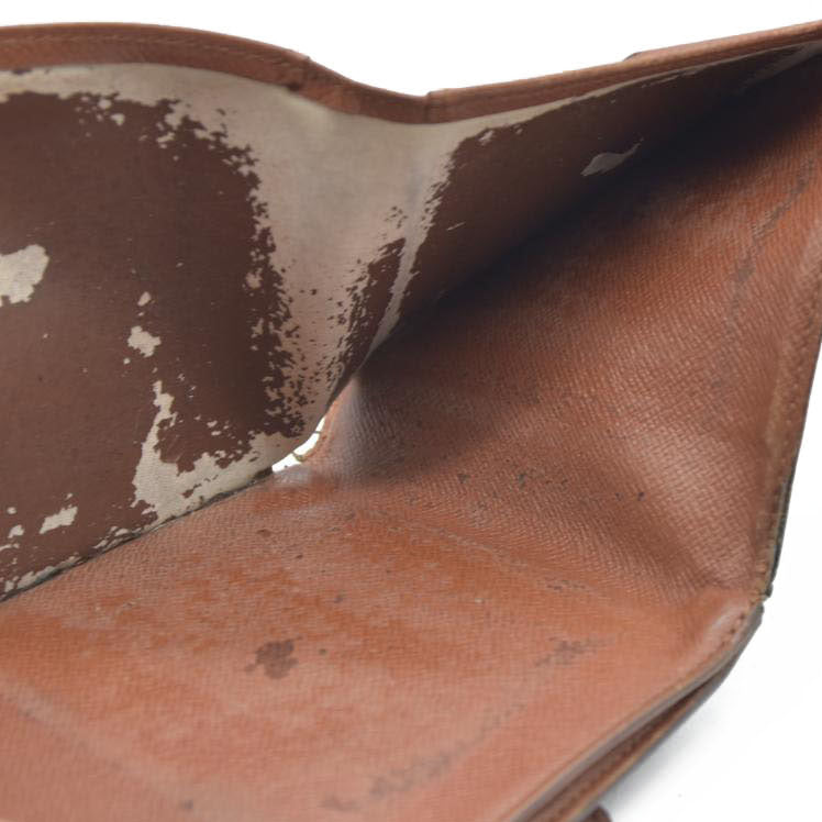 Louis Vuitton Monogram Portefeiulle Elise Trifold Wallet Brown SP0918